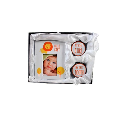 2x3" Lion Baby Frame with 1st Tooth and Curl