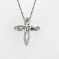 Silver Canadian Diamond Pendant