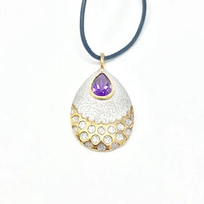 Silver Amethyst Pendant