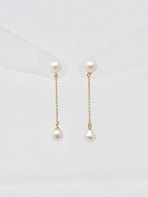 Cultured Pearl Dangle Earrings