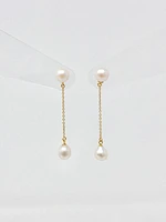 Cultured Pearl Dangle Earrings