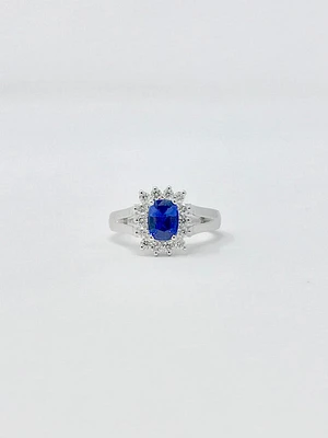 Sapphire and Diamond Ring