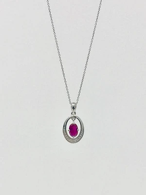 Ruby and Diamond Pendant