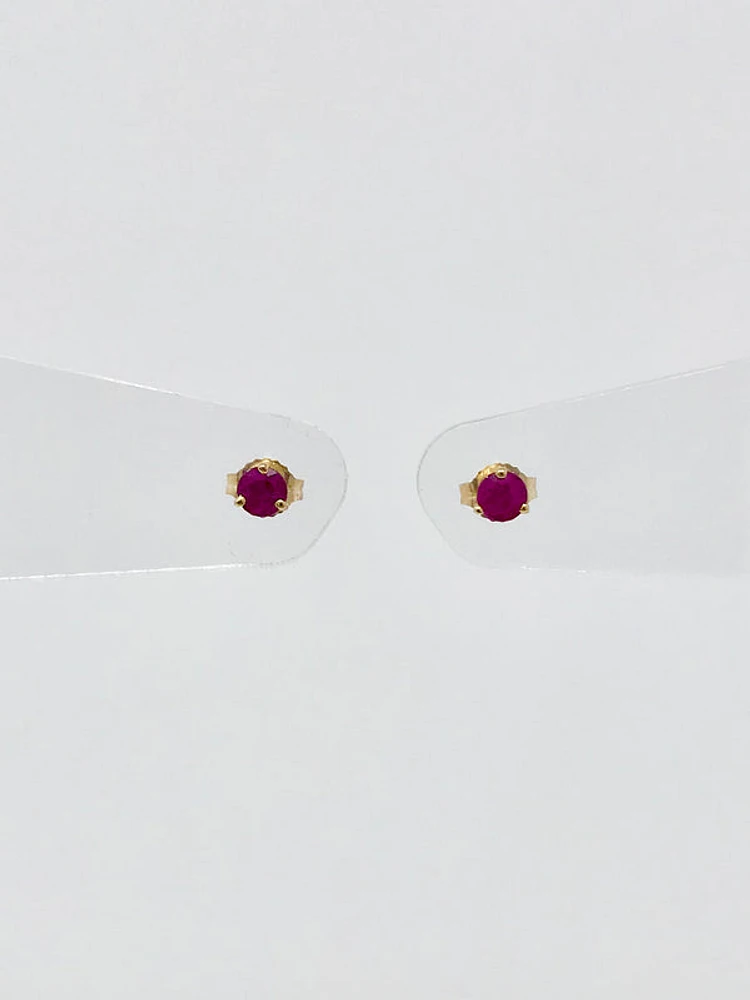 Ruby Stud Earrings