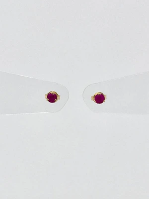Ruby Stud Earrings