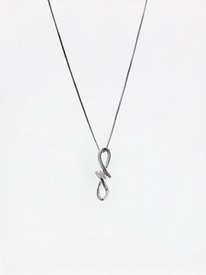 Silver and Diamond Necklace