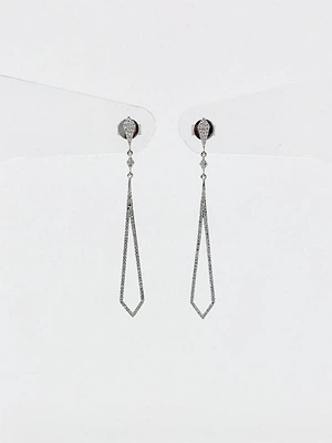 14K Gold 0.44cttw Diamond Dangle / Chandelier Earrings