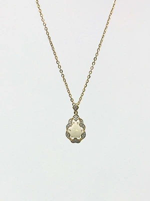 Opal and Diamond Necklace