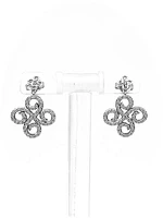 10K White Gold 0.50cttw Diamond Chandelier Dangle Drop Earrings