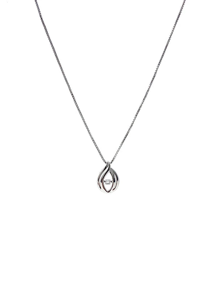 Diamond Silver Necklace