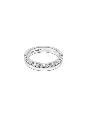 14K White Gold 0.50cttw Diamond Ring, size 6.5