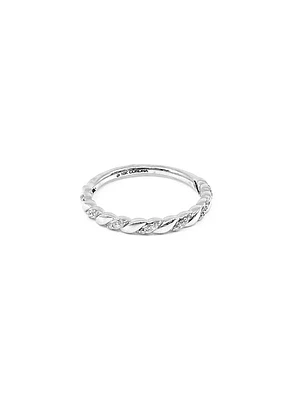 10K Gold 0.10cttw Diamond Stacking Ring / Band