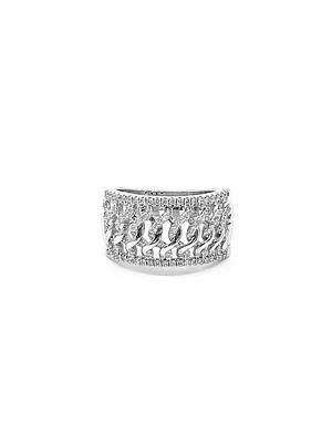 14K White Gold 0.50cttw Diamond Ring, size 6.5