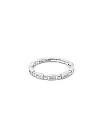 10K White Gold 0.30cttw Baguette Cut Diamond Ring, size 6.5