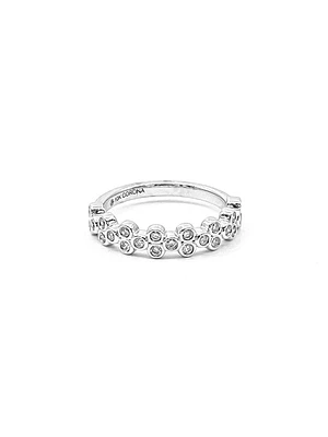10K White Gold 0.35cttw Diamond Ring, size 6.5