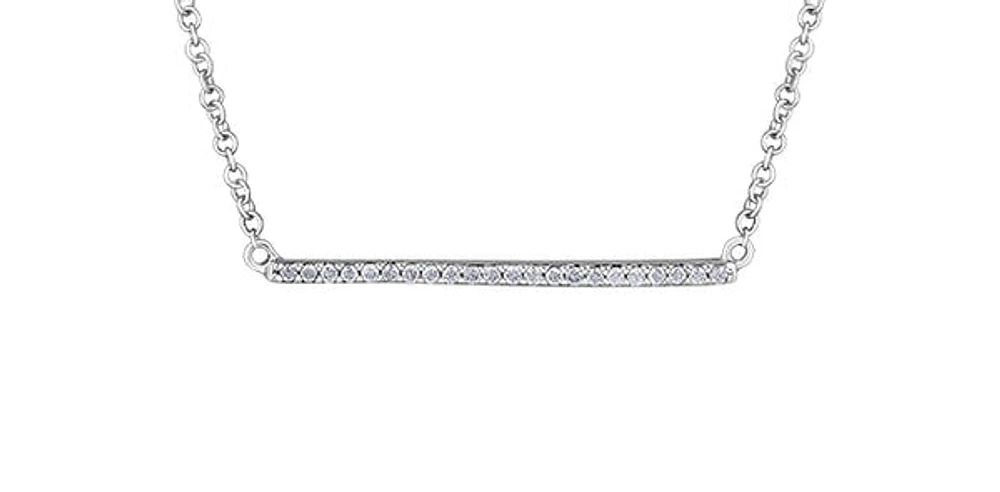 10K Gold 0.10cttw Diamond Pendant