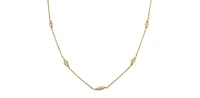 10K Yellow Gold 0.45cttw Diamond Necklace - 20"