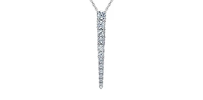 14K Gold 1.00cttw Canadian Diamond Pendant, 18"