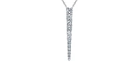 14K Gold 1.00cttw Canadian Diamond Pendant, 18"