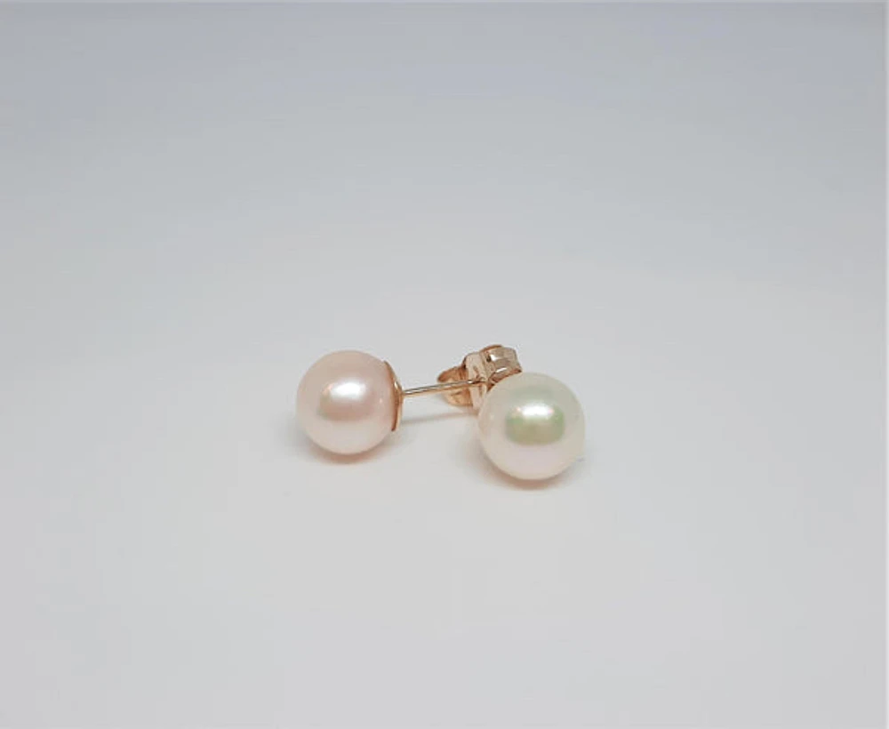6.5-7.0mm Pearl Stud Earrings