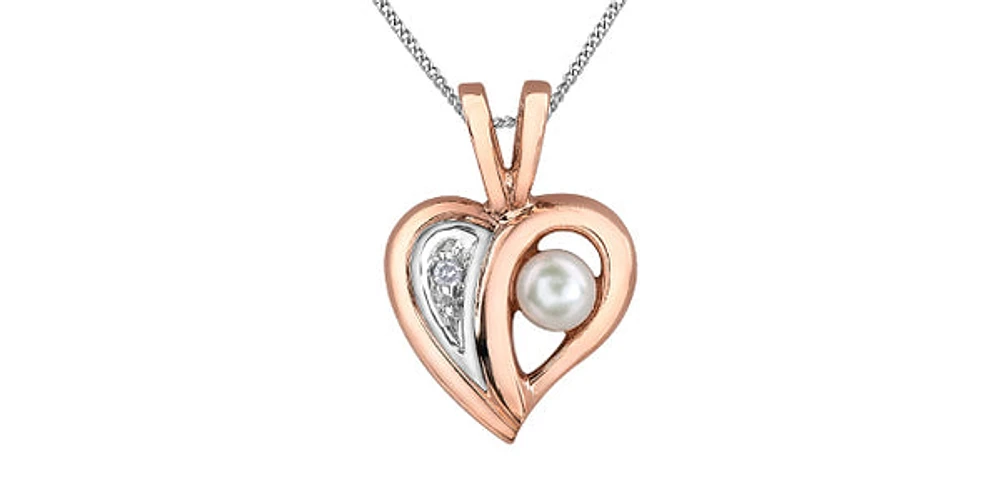 Rose Gold Pearl Necklace