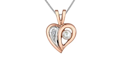 Rose Gold Pearl Necklace