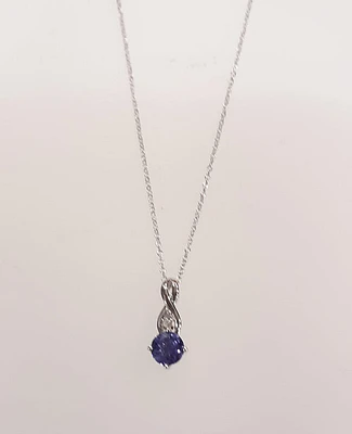 Tanzanite & Diamond Pendant