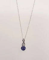 Tanzanite & Diamond Pendant