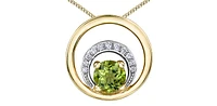 Peridot & Diamond Pendant
