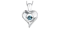 Sterling Silver Blue Topaz Pendant