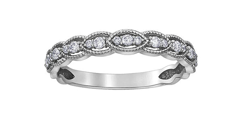 10K White Gold 0.20cttw Diamond Ring