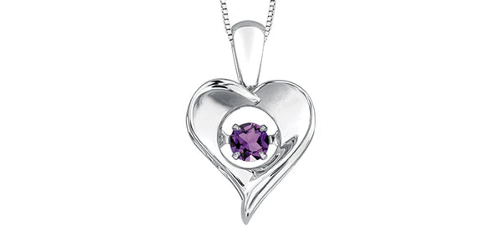 Sterling Silver Amethyst "Pulse" Pendant