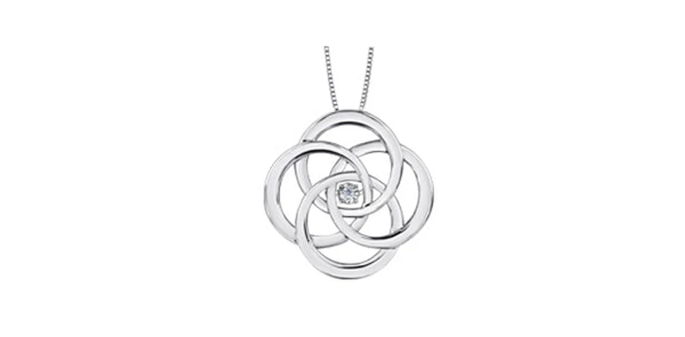Canadian Diamond Silver Necklace