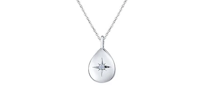 10K Gold 0.02cttw Canadian Diamond Pendant