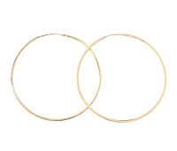 10K Yellow Gold 42mm Earrings