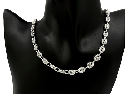925 Sterling Silver 7.0mm Mariner Chain with Lobster Clasp
