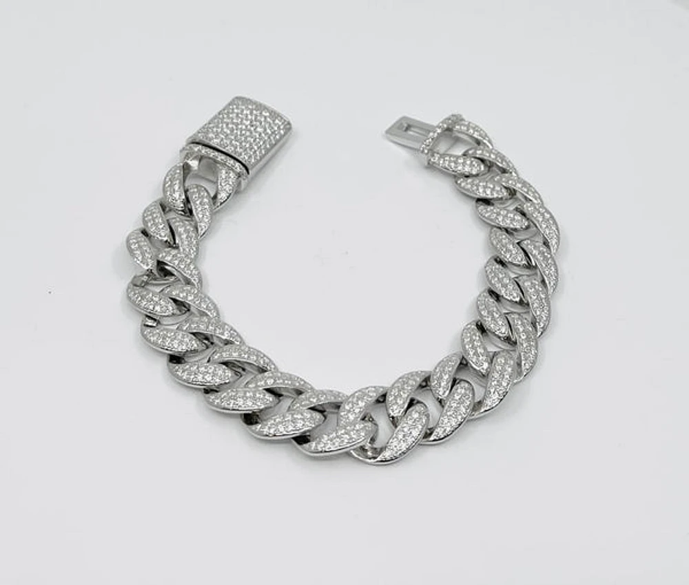 Sterling Silver & Cubic Zirconia Bracelet