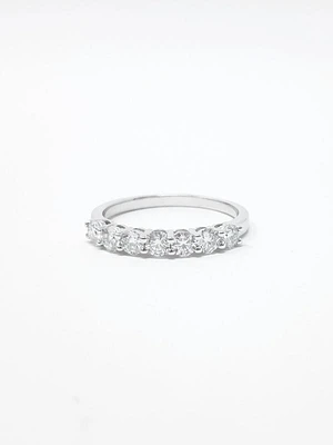 Moissanite Wedding Band