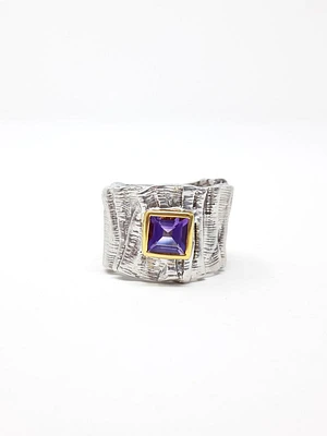 Silver and Amethyst Ring
