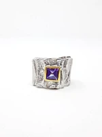 Silver and Amethyst Ring