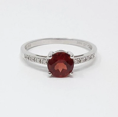 Garnet and Diamond Ring