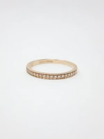 10K Yellow Gold 0.10cttw Diamond Ring, size 6.5