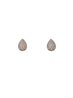 14K White & Rose Gold Two-Tone 0.28cttw Diamond Earrings
