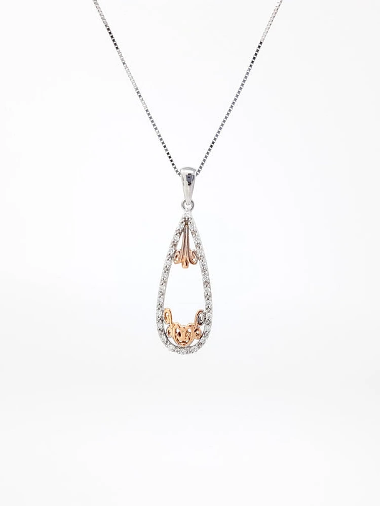 Two-Tone Diamond Pendant