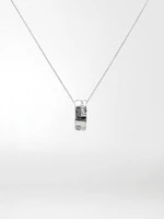 Two-Tone Reversible Pendant with Diamonds