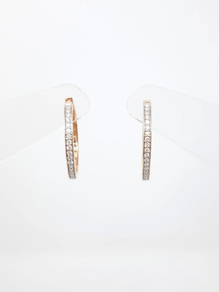 Diamond Hoop Earrings