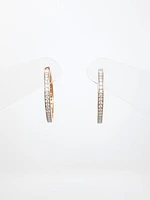 Diamond Hoop Earrings