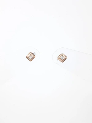 Two-Tone Canadian Diamond Earrings
