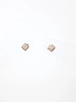 Two-Tone Canadian Diamond Earrings