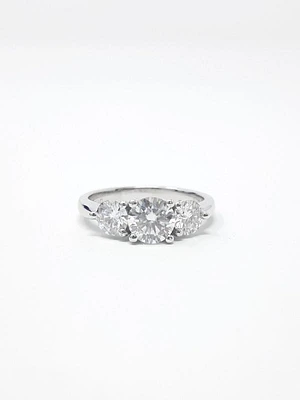 Moissanite Engagement Ring 